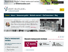 Tablet Screenshot of andyhayler.com